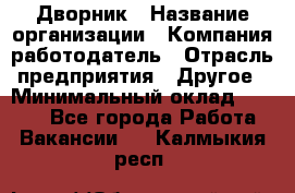 Дворник › Название организации ­ Компания-работодатель › Отрасль предприятия ­ Другое › Минимальный оклад ­ 8 000 - Все города Работа » Вакансии   . Калмыкия респ.